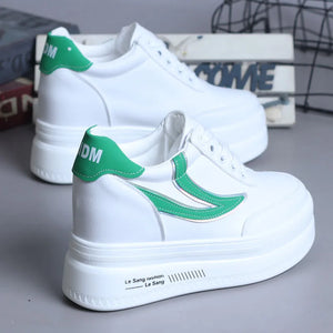 White Shoes Platform Sneakers