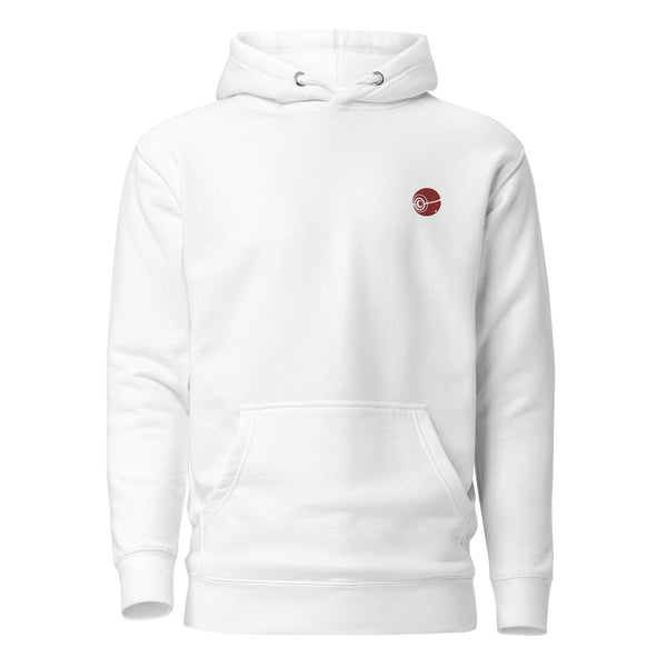 White Sleek Design Hoodie