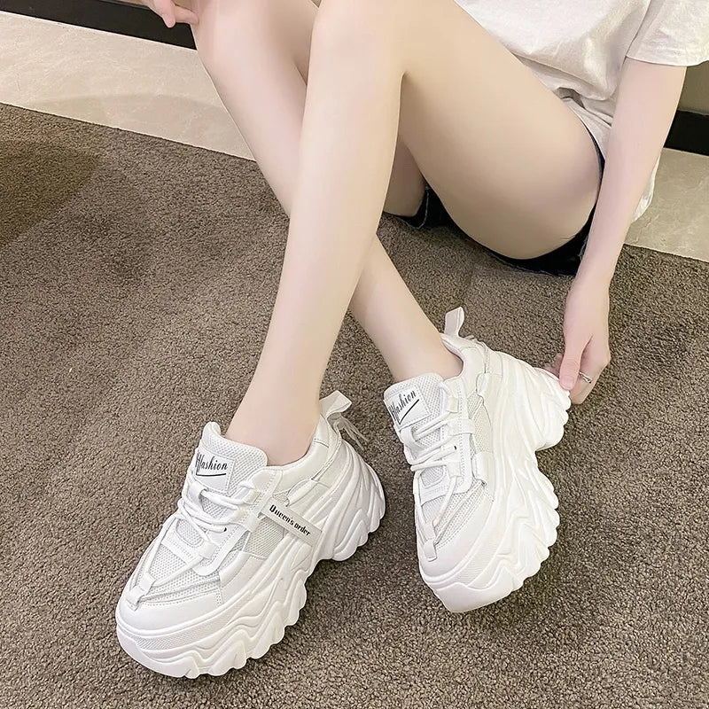 White Sneakers High Platform | CYBER TECHWEAR® White Sneakers High Platform | CYBER TECHWEAR®