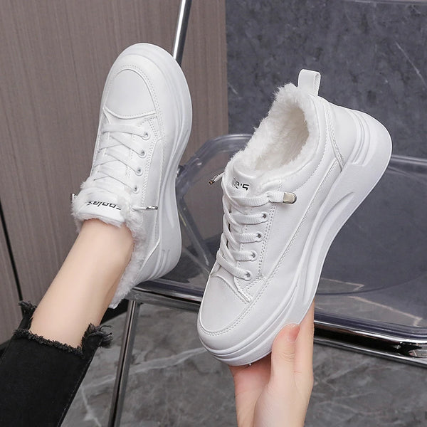 White Sneakers Women Platform