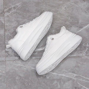 White Sneakers Women Platform