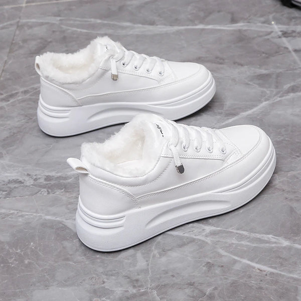 White Sneakers Women Platform