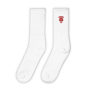 White Socks Men - product view on white background