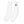 White Socks Thicks Graphic - product view on white background