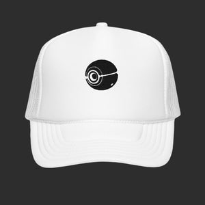 White Surveilance Trucker Hat