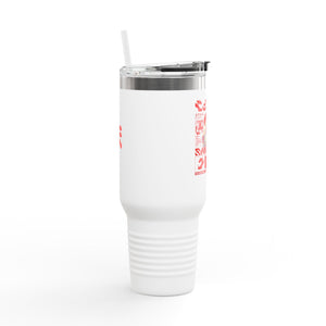 White Tumbler 40 oz With Handle