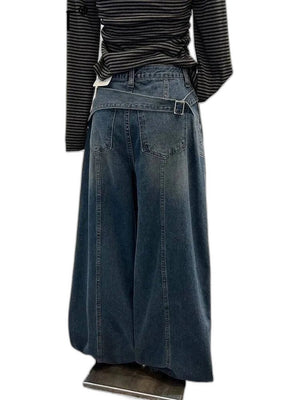Wide Leg Jeans Women's Y2K - product view on white background