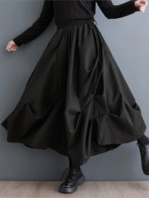 Wide Leg Skirt Pants