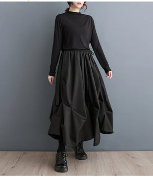 Wide Leg Skirt Pants