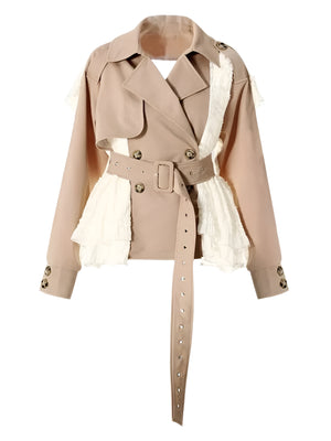 Windbreaker Women Jacket Spring Trench