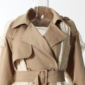 Windbreaker Women Jacket Spring Trench