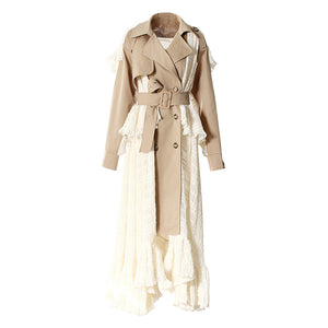 Windbreaker Women Jacket Spring Trench
