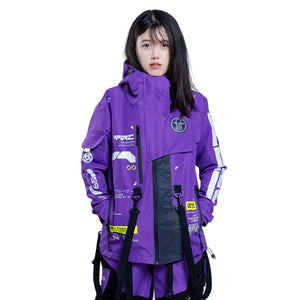 Windproof Techwear Jacket Purple