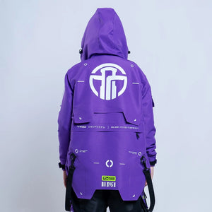 Windproof Techwear Jacket Purple