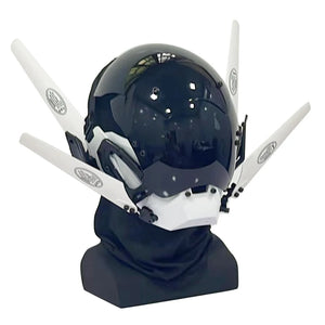 Winged Visor Cyberpunk Helmet — photo 2