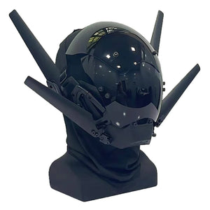 Winged Visor Cyberpunk Helmet — photo 4
