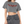 Model wearing the Wings Graphic Y2K Crop Top in medium grey, front view with the red tribal wings print