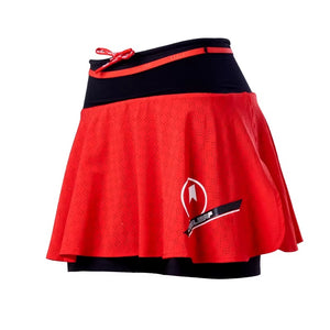 Women Athletic Black Skort Drawstring