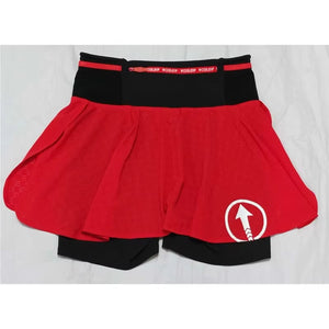 Women Athletic Black Skort Drawstring