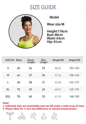 Women Athletic Black Skort Drawstring