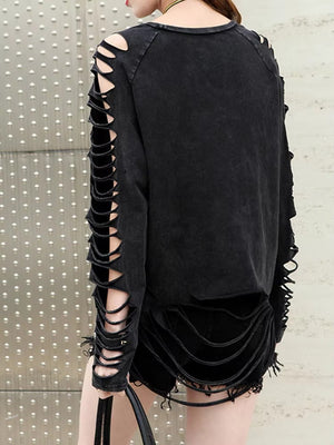 Women Black Color Long Sleeve T Shirts