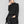 Women Black Long Casual T-shirt Turtleneck