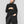 Women Black Long Casual T-shirt Turtleneck