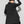 Women Black Long Casual T-shirt Turtleneck