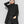 Women Black Long Casual T-shirt Turtleneck