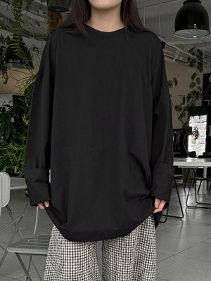Women Black Long Sleeve T Shirt