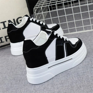 Women Black Platform Sneakers