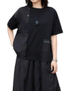 Women Black T Shirt