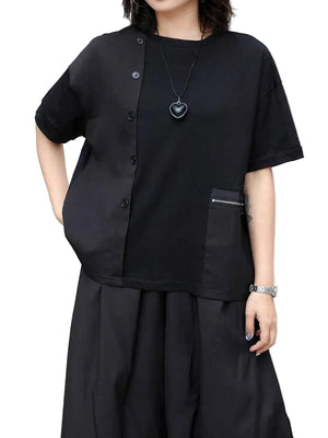 Women Black T Shirt