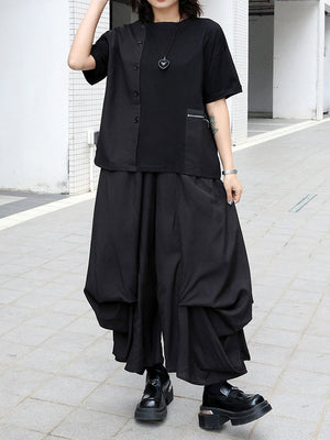Women Black T Shirt