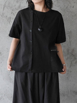 Women Black T Shirt