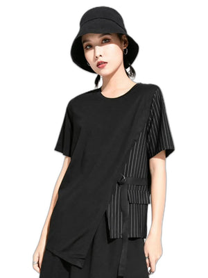Women Black T Shirts - product view on white background