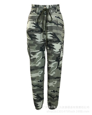 Women Camo Cargo Pants