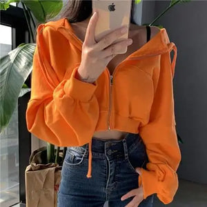 Women Crop Hoodie