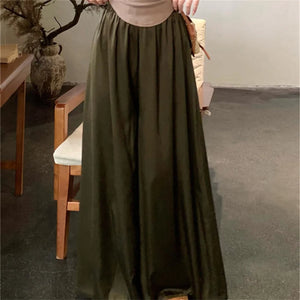 Women Elastic Waist Skirt Pants