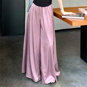 Women Elastic Waist Skirt Pants
