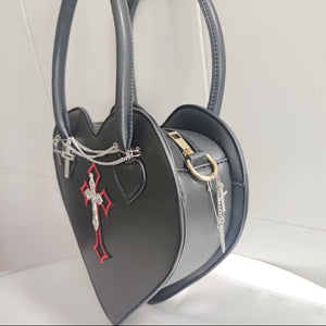 Women Heart Cross Y2k Purse