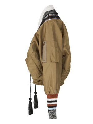 Women Jacket Rivet Patchwork Spring