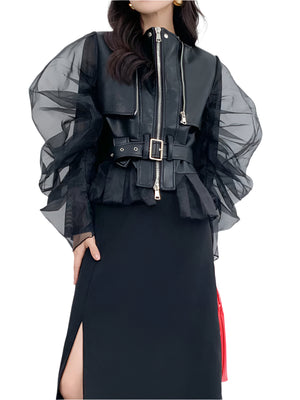 Women Jacket Spring Leather PU New