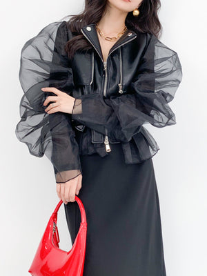 Women Jacket Spring Leather PU New