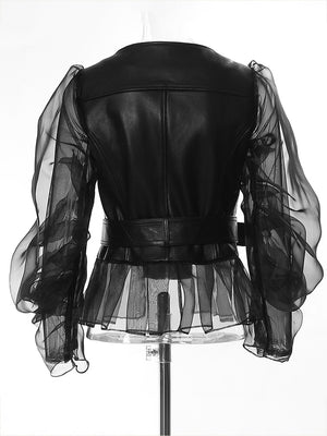 Women Jacket Spring Leather PU New