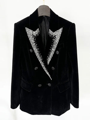 Women Jacket Spring Velvet Blazer