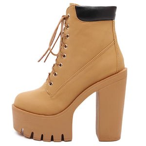 Women Lace Up Shoes Y2K