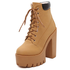 Women Lace Up Shoes Y2K
