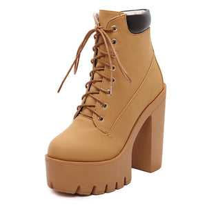 Women Lace Up Shoes Y2K