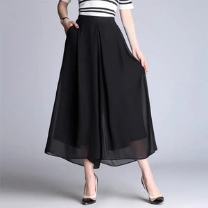 Women Split Skirt Pants